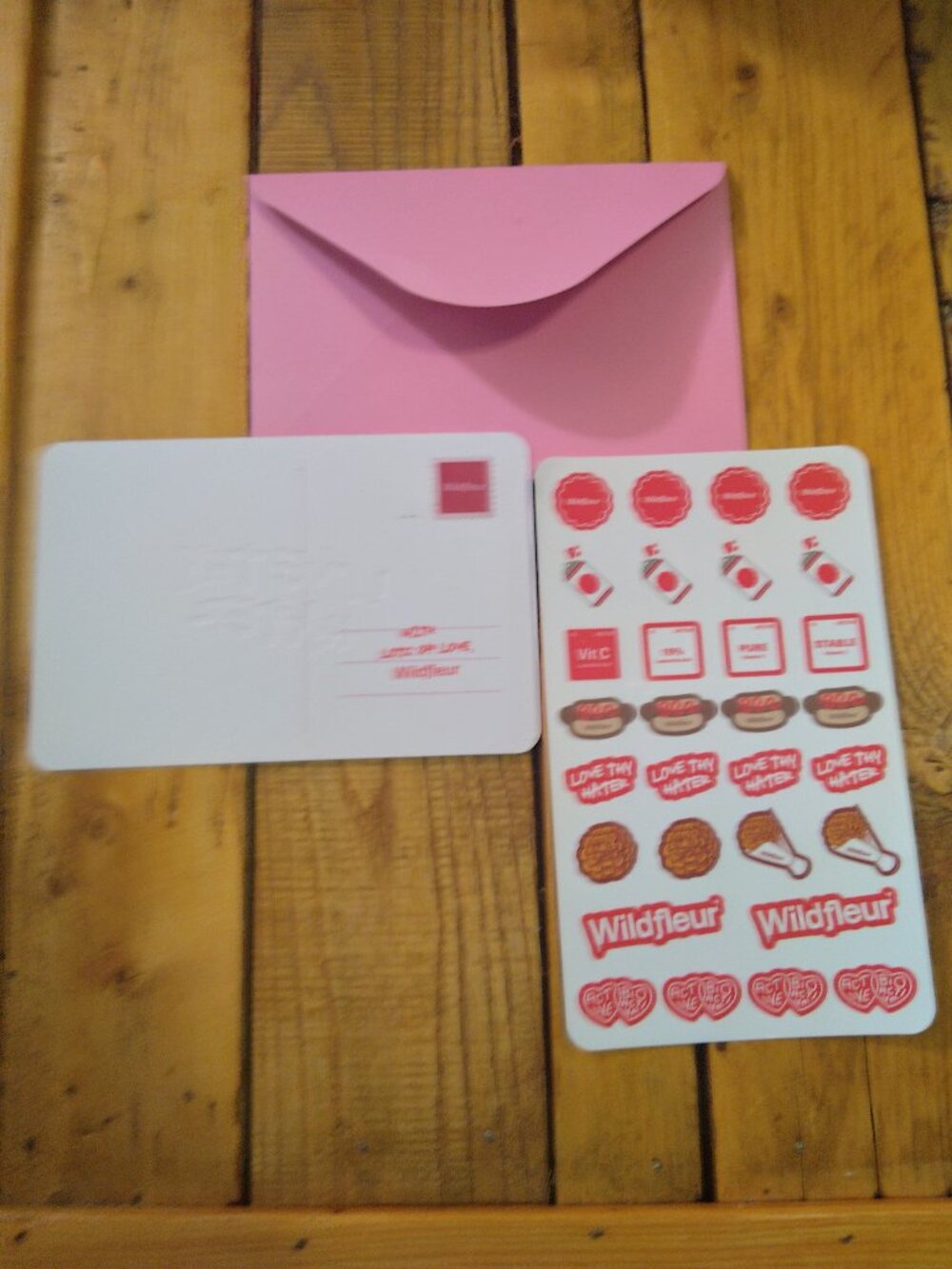 Wildfleur Love Thy Hater Stickers and postcard